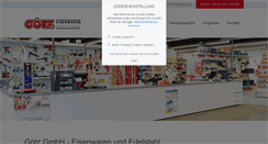 Desktop Screenshot of goetz-eisenwaren.de